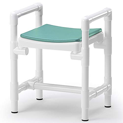 RCN DH 49 Duschhocker aus Spezialkunststoff | maximale Rutschsicherheit | geringes Eigengewicht | außerordentlich stabil | garantiert Nicht rostend | bis 150 kg belastbar (DH 49 A PA, Laguna)