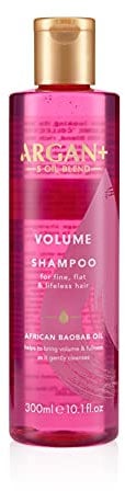 Argan+ Volumen-Shampoo, für feines, flaches und lebloses Haar, 300 ml