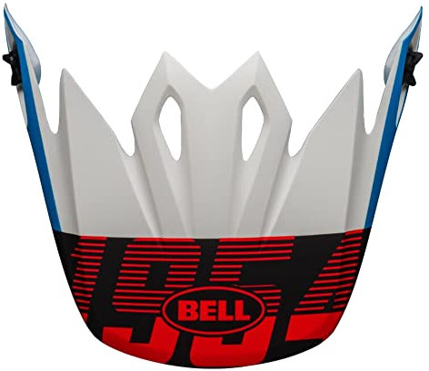 BELL MX-9 Visiera per casco/Peak Strike Nero Opaco/Blu/Bianco