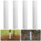 LFUTARI 4pcs Corrugated Tree Guards,Diameter 1.96 PP Tree Trunk Protectors,Tree Bark Protector Tube Wraps to Protect Saplings Plants from Deer Rabbit Cats Rodents Mowers (4pcs)