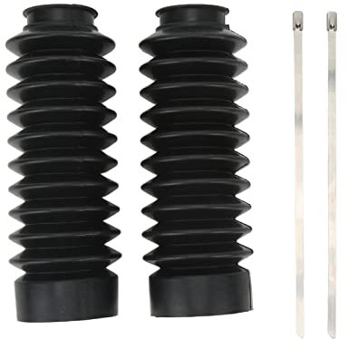 Soufflet Fourche Moto Professionnel, Protection Amortisseur Etanche, 2 Pieces Kit, Resistance Aux Chocs et Projections