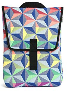 PIJAMA Kompakter Rucksack aus blauem Prisma und Neopren 35 x 28 x 8 cm Marke, mehrfarbig