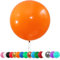 6 Stück Luftballons Gross, 36 Zoll Ballons Groß, Orange Latexballon, Luftballons XXL Groß, Grosse Luftballons XXL, Latex Riesige Ballon, für Hochzeit Babyparty Geburtstag Party Deko(91 cm)