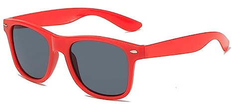 DRERIO Kinder-Sonnenbrille polarisierte Sonnenbrille für Kleinkinder Rot Navigator-Sonnenbrille UV-Schutz für Jungen, Mädchen, Babys, Kinder, polarisierte Brillen im Alter von 3–8 Jahren (Rot)