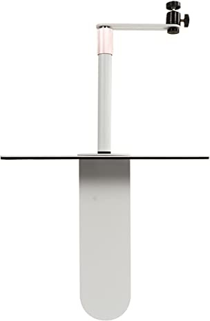 CICIGLOW Support De Projecteur Rotatif À 360 Degrés, Support De Projecteur Mural De Bureau De Canapé De Chevet En Acier Allié Pour Le Bureau À Domicile (Blanc)
