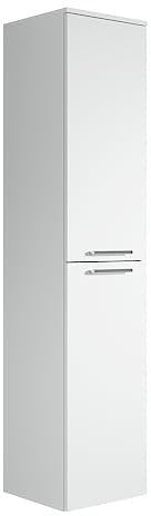 Badplaats B.V. Armoire de Rangement de Venus Hauteur 160cm Blanc - Meuble de Rangement Haut Placard Armoire Colonne