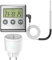 Wothfav Thermostat Steckdose, magetischer digitaler Temperaturregler 240v mit Fühler Wintermodus für Frostwächter Gewächshaus, Sommermodus für Kühlschrank Temperatur Steuerung Stecker