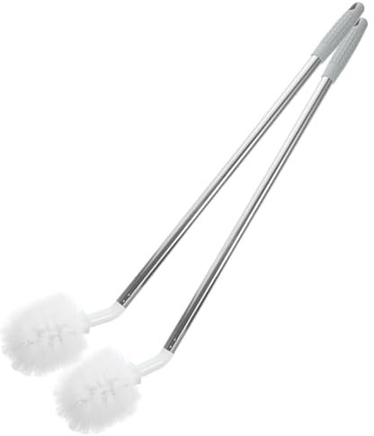 OFFSCH 2pcs Long Handle Water Bottle Cleaning Brush 63cm Gallon Water Jug Cleaner Random Color for Kitchen and Outdoor Use