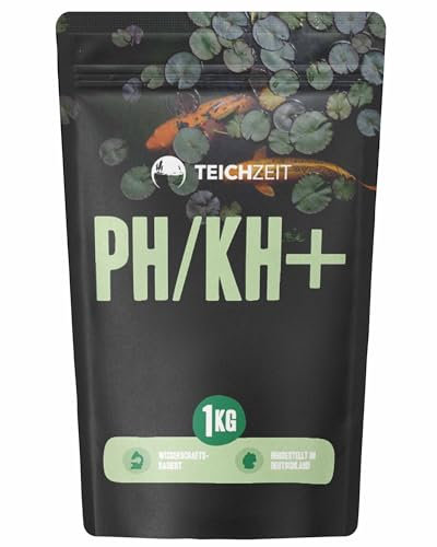 NatureHolic Teichzeit pH/KH+ Wasseraufbereiter zur Stabilisierung von KH-Wert & pH-Wert im Koi- und Gartenteich | 1kg