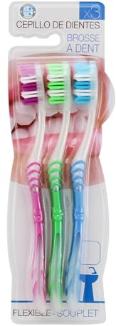 FORNOR 224485 CEPILLO DE DIENTES X3 18.5 cm