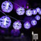 Lecone Halloween Decorazione con Luce Viola, Halloween Luci Stringa, 5M 20 LED Arancia Ragno Catena Luminosa a Batteria, Luci Halloween per Decorazione Interno ed Esterno, Giardino, Albero, Festa