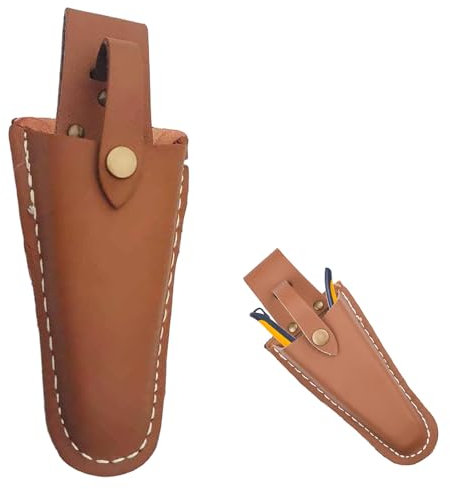 Tool Belt Pouch Secateurs Holster Leather Tool Belts for Men Secateurs Scissors Pruning Shears Leather Sheath Pouch Tool Belt Accessories Sheath Gardening Gifts for Garden Pruning Pliers Shears Secate