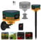 Solar Outdoor Bewegungsmelder Alarm- bewegungsmelder hundegebell 2 * 130db Noise Maker, Persönlichkeitsaufnahme, Modus-Stroboskoplicht mit USB, Verabschieden Sie Sich von Eindringlingen (Gelb)