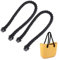 2 Piezas Asas de Cuerda Asa de Bolsa Cordel Correa de Hombro Trenzada para Bolsas de Playa con Hebilla Bolsas Hechas a Mano Asa de Reemplazo Cuerda Bolsa de Reemplazo Cadena Negro