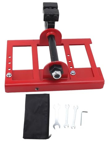 CHSUFBTY Chainsaw Mill, Vertical Lumber Cutting Guide with 2-6 Cutting Width, Cast Iron Portable Timber Chainsaw Attachment, Lightweight Wood Timber Milling Attachment for Builders and Wo (Red)
