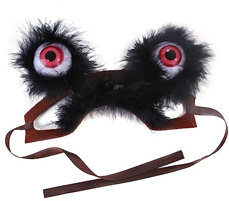 BESPORTBLE Haustier-Kopfbedeckung mit Leuchtenden Großen Augen Halloween-kostüm für Hunde und Katzen Haarband