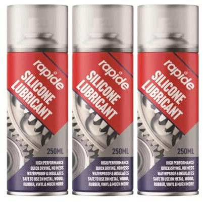 PNJB Silicone Spray Lubricant, All-Weather Protection, Multi-Purpose, Repels Dirt & Moisture, Fast Drying, Vinyl Material,250ML (3PCS)