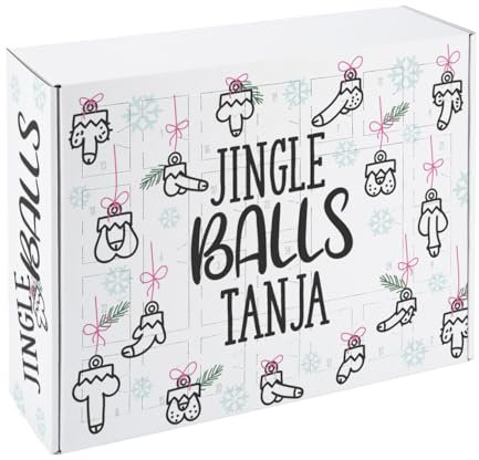 Lustapotheke® Witziger DIY Adventskalender personalisiert mit Namen (Jingle Balls)