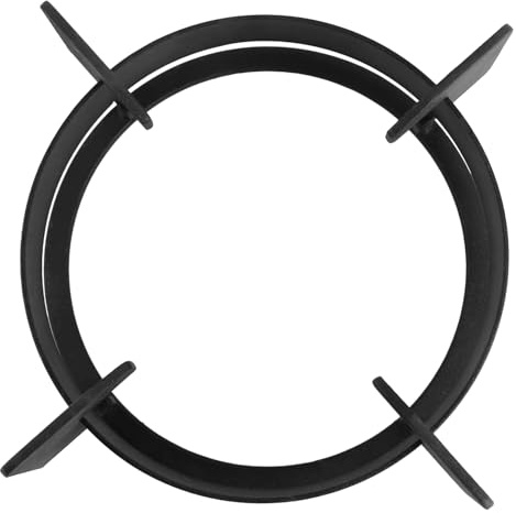 MAGICLULU Support Antidérapant en Fonte à 4 Pattes pour Cuisinière à Gaz, Support Métallique pour Wok et Casseroles, Accessoire Cuisine Compatible Poêles à Fond Rond ou Plat, Anneau
