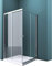 Mai & Mai Box Doccia 100x90cm, Box Doccia a Soffietto Cabina Bagno in Cristallo Trasparente con Porte Scorrevoli Box Cabina Doccia Angolare R16K Plus