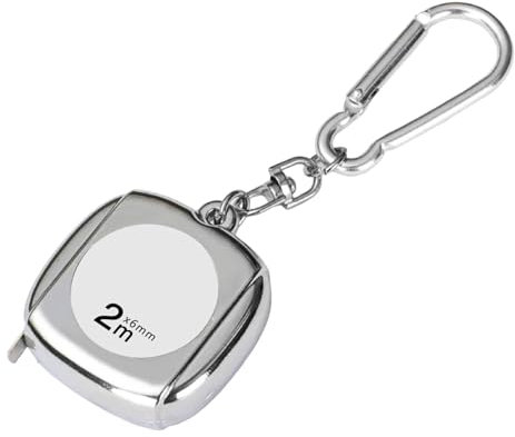 2 Meter Metrisches Lineal Aus Stahl Flexibles Maßband Schlüsselanhänger Mit Selbstsicherndem Wasserdichtem Maßband Mit Klarer Skala