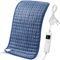 OneAmg Coussin Chauffant Avec ArrêT Automatique, 44x84cm Ceinture Chauffante éLectrique Avec Minuterie de 4 Heures et 6 Niveaux de Chauffage, Avec TéLéCommande NuméRique, Lavable en Machine, Bleu