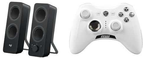 Logitech Z207 Kabellose PC-Lautsprecher, & MSI Force GC30 V2 White Kabelloser