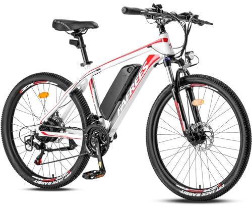 Fafrees 26 Electric Mountain Bike Removable Battery 36V13.5Ah EAPC Electric Bike for Adults 250W Pedal Assist Ebike, with 21 Speeds,LCD Display,Dual Disc Brakes,Front Fork Suspension
