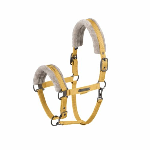 Eskadron Halfter Double Pin Faux Fur golden Yellow Platinum 2025 | Farbe: golden yellow , Größe: P1