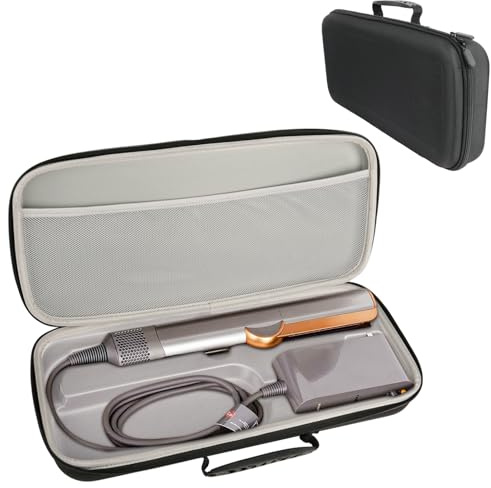 Yqhugbc Funda Rígida para Plancha de Pelo Dyson Airstrait HT01, Impermeable, Resistente a los Arañazos y Almacenamiento Organizad