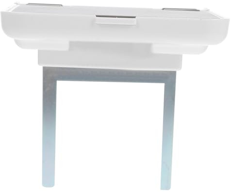 Wandmontage Steckdosenhalterung für Kameras mit Handyfach und Kabelraum | Abs Silikon Edelstahl, ein Stück Metall Kunststoff Konstruktion, Weiß, ohne Bohren und Montage