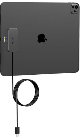KU XIU Magnetic Wireless Charger for iPad Pro 11 (1st-4th Gen), Air 11 (M2/M3), Air 10.9 (4th-5th Gen) - 18W Fast Charging, Smart Connector Pad with 2M USB-C Cable (Adapter Not Included)