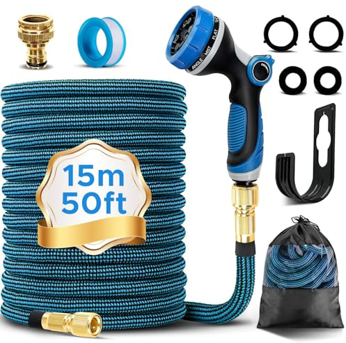 Manguera Jardin Extensible 15m,10 Funciones Mangueras jardin,Garden Hose