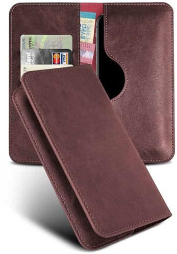 moex Purse Case für Xiaomi 15 Ultra Handytasche mit Geldbörse, Klapphülle aus PU Leder mit Kartenfach, Flip Case Schutzhülle 360 Grad Rundumschutz Booklet Lederhülle, Weinrot