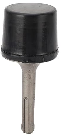 Hyuduo Power Tool Hammer Rubber Power Hammer with 40CR Round Shank Flat Rubber Head for Tile Laying Floor Sealing Pipe Drainage Electric Drill Attachment for DIY Users
