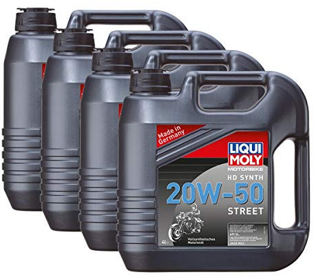 Liqui Moly 4X 3817 Harley Davidson Motorbike HD Synth Street Motorenöl 20W-50 4