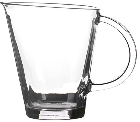 Cedex U-Boot Stil Elegant klar Glas Wasserkrug Krug 1,35 Liter