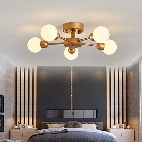 TonHan GmbH Deckenlampe XW819-5 G9 Fassung Luxuriös Neu Lüster Deckenleuchte Leuchte Hängend Wohnzimmer Schlafzimmer (XW819-5 G9)