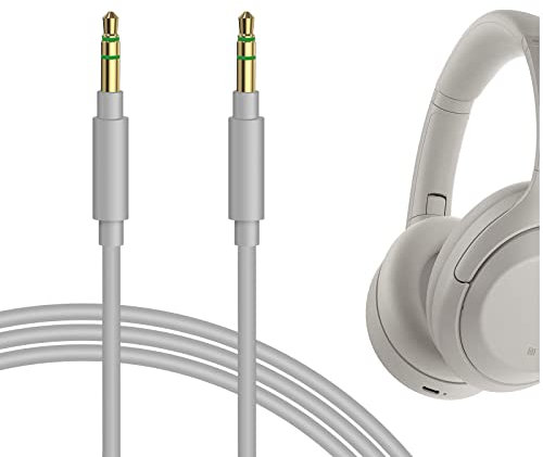 GEEKRIA QuickFit Audio Kabel Kompatibel mit Sony WH-1000XM5 WH-CH700N WH-CH710N WH-1000XM4 WH-1000XM3 WH-1000XM2 WH-XB910N XB900N XB950BT Kopfhörer, 3.5mm AUX Ersatz-Stereokabel für Kopfhörer (1.2m)