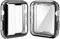 [2er-Pack] Julk Hülle für Apple Watch Series 6/SE/Series 5/Series 4 Displayschutzfolie 44 mm, Gesamtschutzhülle TPU HD Ultradünne Hülle (1 Schwarz + 1 Transparent)