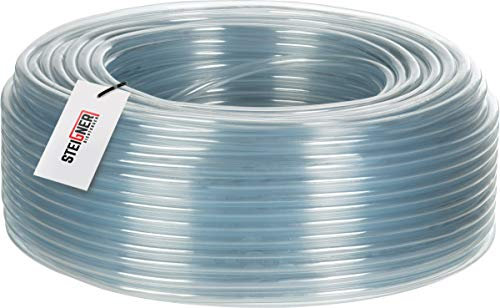 STEIGNER Benzinschlauch Wasserschlauch PVC Schlauch Transparent, Durchmesser: 8-10 mm, Länge: 20 m, SBS-11-20