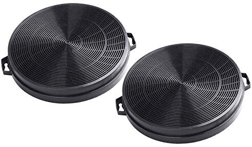 AquaHouse CHF02I Lot de 2 filtres à charbon pour hotte aspirante Ignis, Juno, Kenwood, Proline et beaucoup d'autres marques de filtre de hotte 210 mm