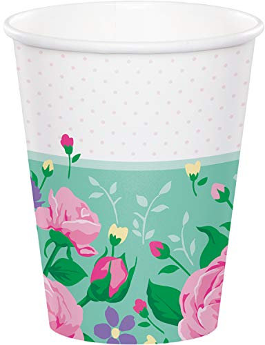 Creative Party Floral Fairy Paper Cups - 8 Pcs
