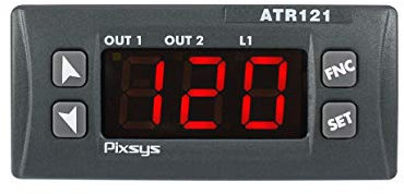 ATR121-AD ( Alim. 12..24V AC/DC ) - Regolatore PID 32x74 mm - Funzione di regolazione e allarme, 1 ingresso programmabile per diversi sensori