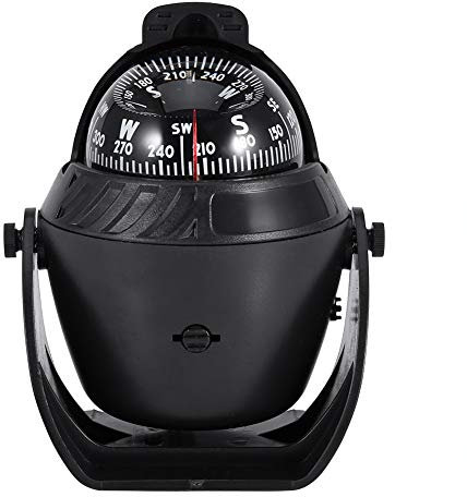 MAGT Auto Kompass, Hohe Präzision Boot Kompass LED Licht Schwenkkompass Navigation Elektronischer Kompass für Marine Auto Boots