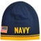 Icon Sports US Navy Beanie - Military Bestickt Battle Flag Patch Cuff Knit Mützen Cap Watch Herren Damen Einheitsgröße