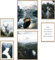 MUUDLY® Poster Set Natur Grün – 6 moderne Wandbilder in Grüntönen (2×A3, 4×A4) – Stilvolle Bilder fürs Wohnzimmer, Schlafzimmer – Natürliche Wanddeko ohne Rahmen