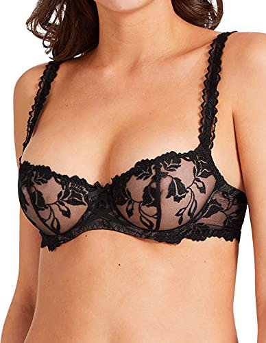 Aubade Women's Softessence Half Cup Bra, Black (Black), 38C