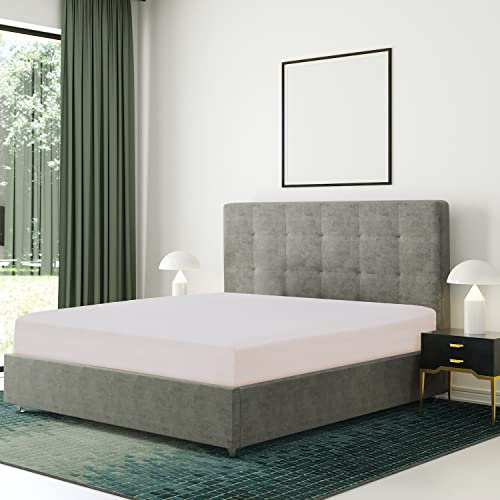 Bronwen Mathews® Microfiber Super King Fitted Sheet - Non Iron Brushed Deep Pocket Upto 12inch/30cm Ultra Soft Breathable - Wrinkle, Fade and Stain Resistance (Super King, Blush)