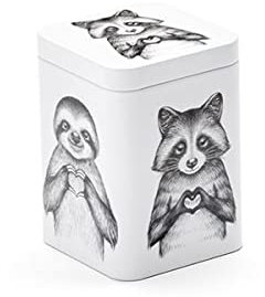 Cha Cult NEU teemando® Dose Pip & Pepe, 100 g eckig, Stülpdeckel, matt 10 x 7,3 x 7,3 cm